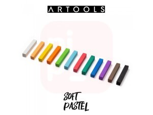 Giz de Cera Pastel Seco 12 Cores - Artools