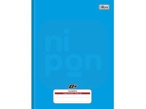 Caderno Brochura 96fls Azul - Caligrafia