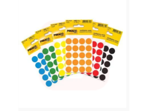 Etiqueta Redonda Nº 19 c/200 Cores Sortidas