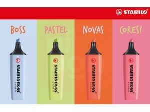 Marca Texto Stabilo Boss Original Pastel 4 Cores