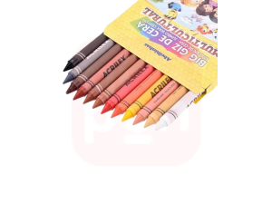 Big Giz de Cera Multicultural com 12 Cores Acrilex