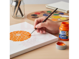 Tinta de Tecido 37ml Laranja 517 - Acrilex