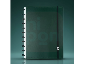 Caderno Inteligente Dark Green – Grande (80 folhas)